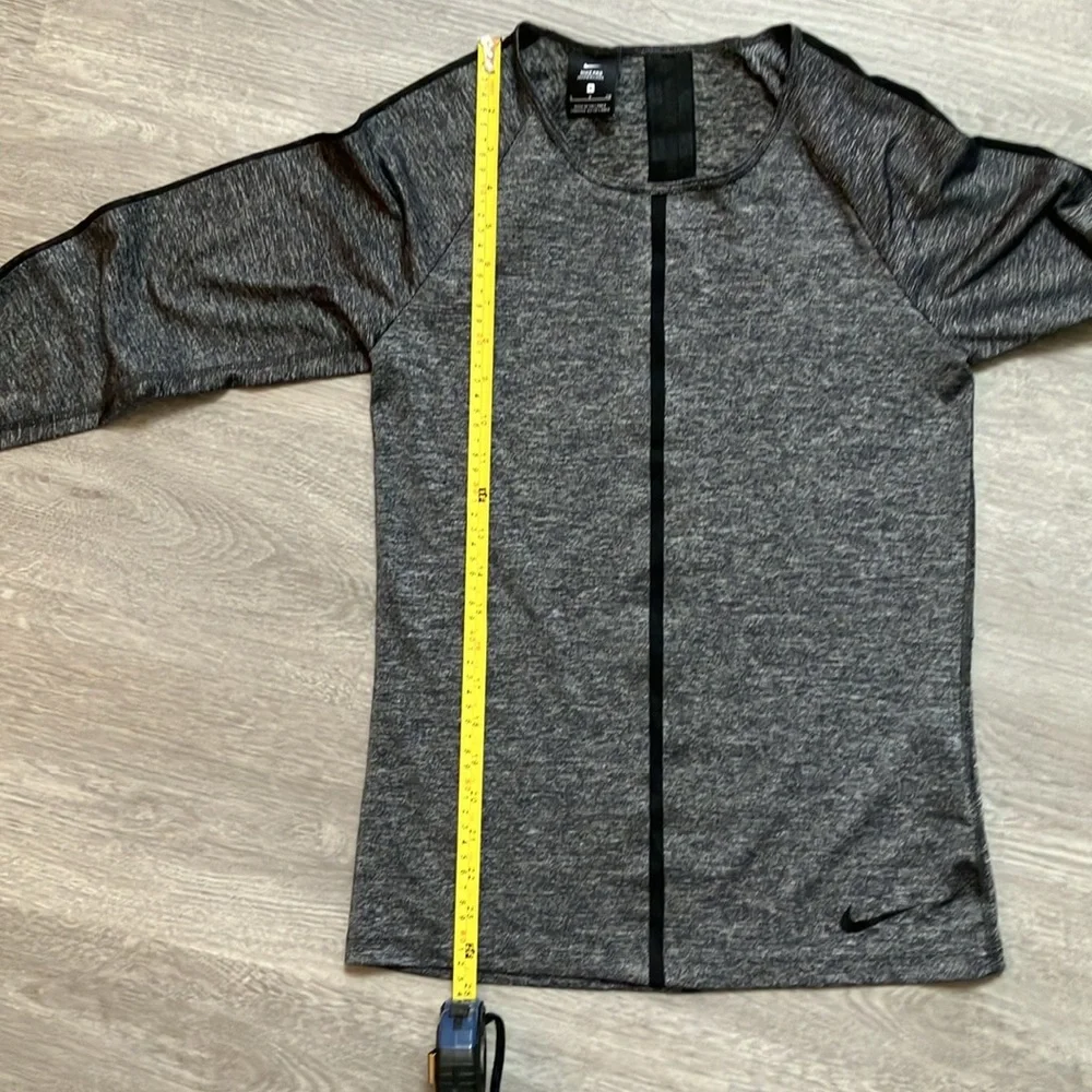 NIKE PRO HYPERCOOL Long-sleeve Mesh Tops Women’s Size S Dark Gray Training